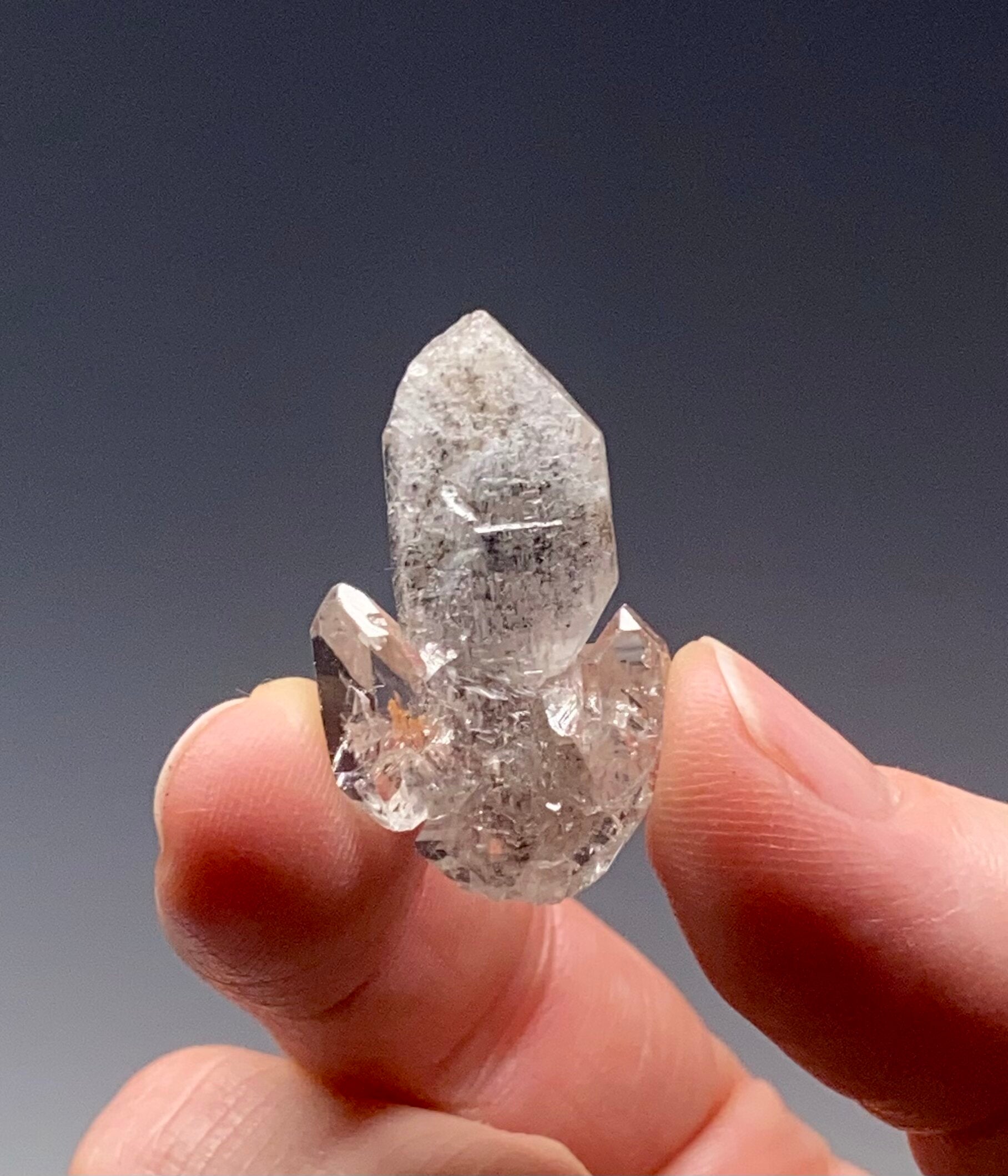 ONE (1) Double Terminated, "Diamond" Quartz Crystal