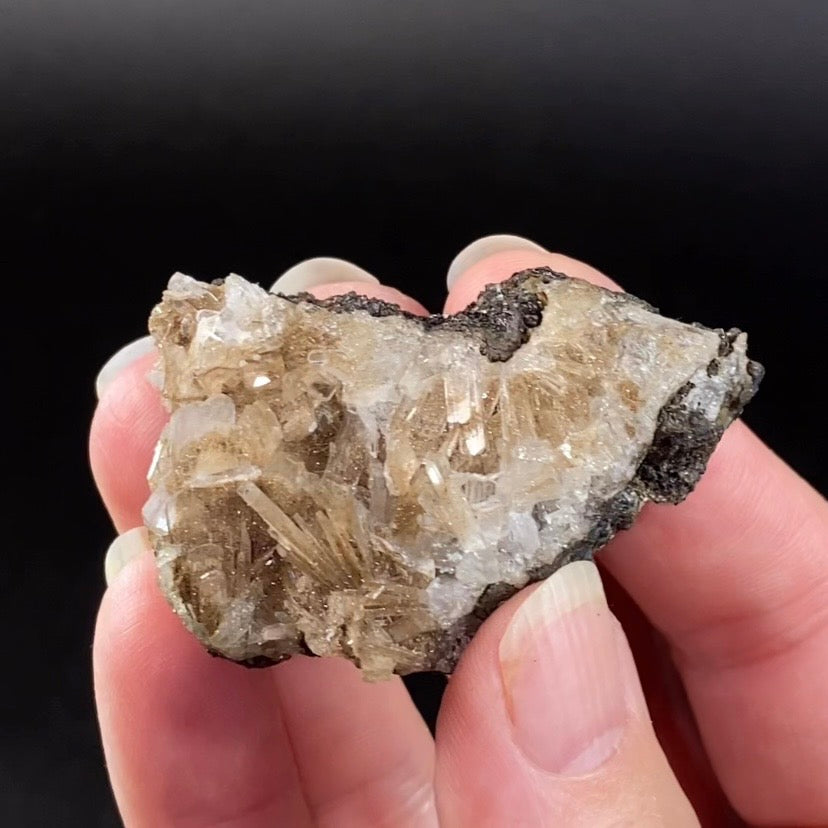 Hemimorphite Crystals on Matrix, Santa Eulalia, Chihuahua, Mexico