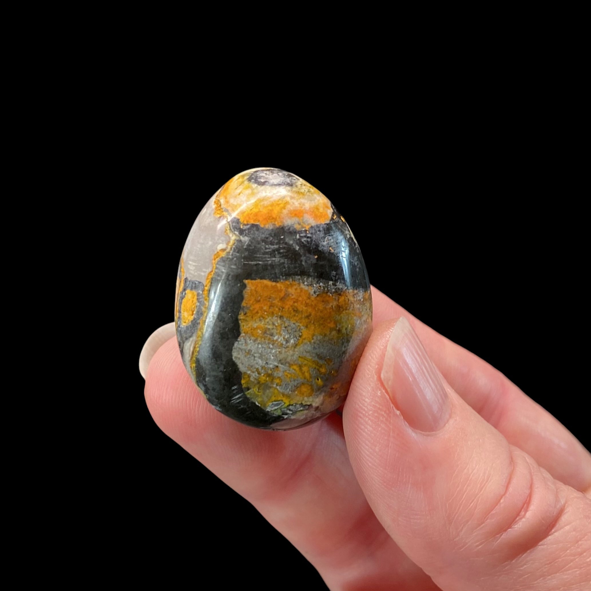 ONE (1) Bumblebee Jasper Tumble Stone