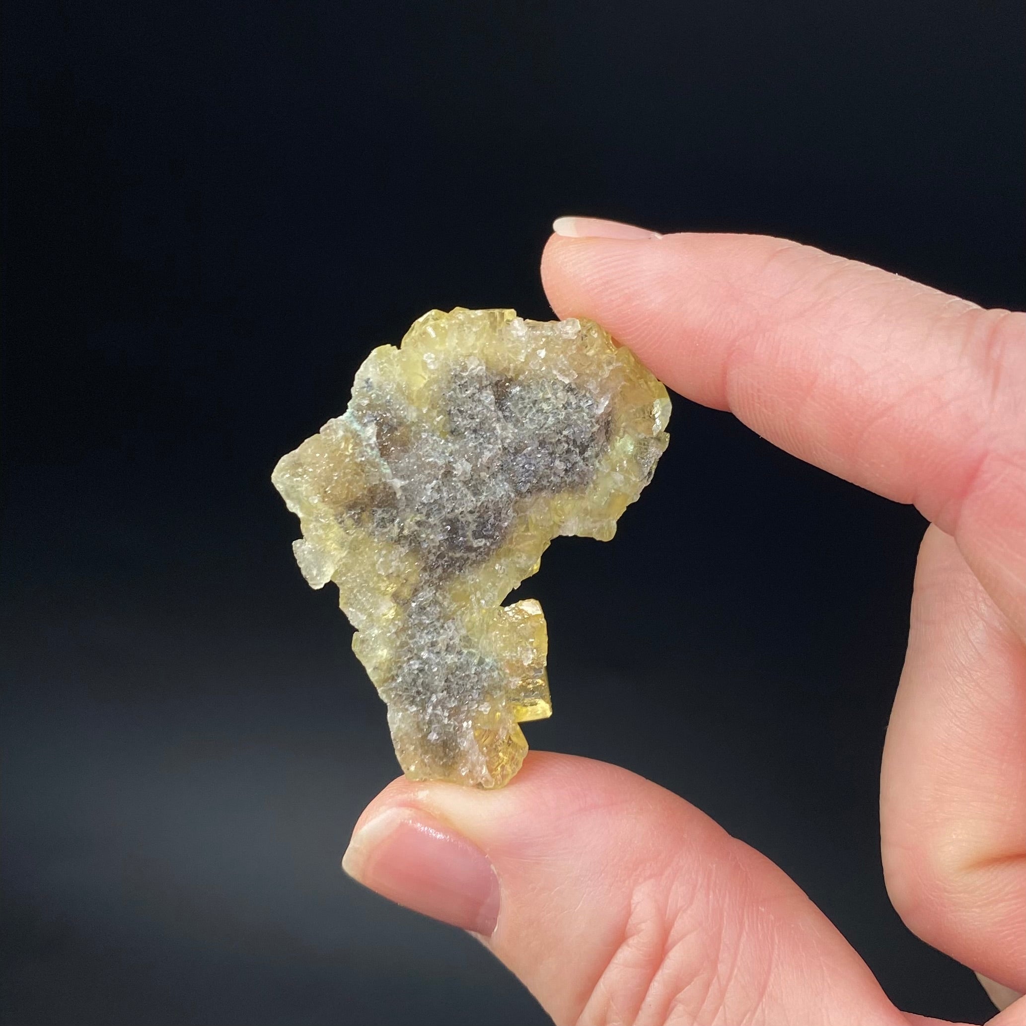 Yellow Moscona Fluorite Cluster