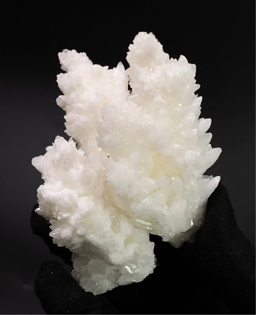 Fluorescent Aragonite Crystal Cluster