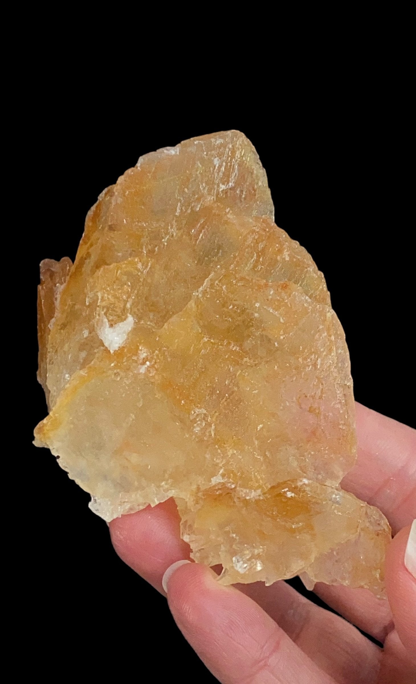 Unique Orange Yellow Calcite Cluster from Pakistan