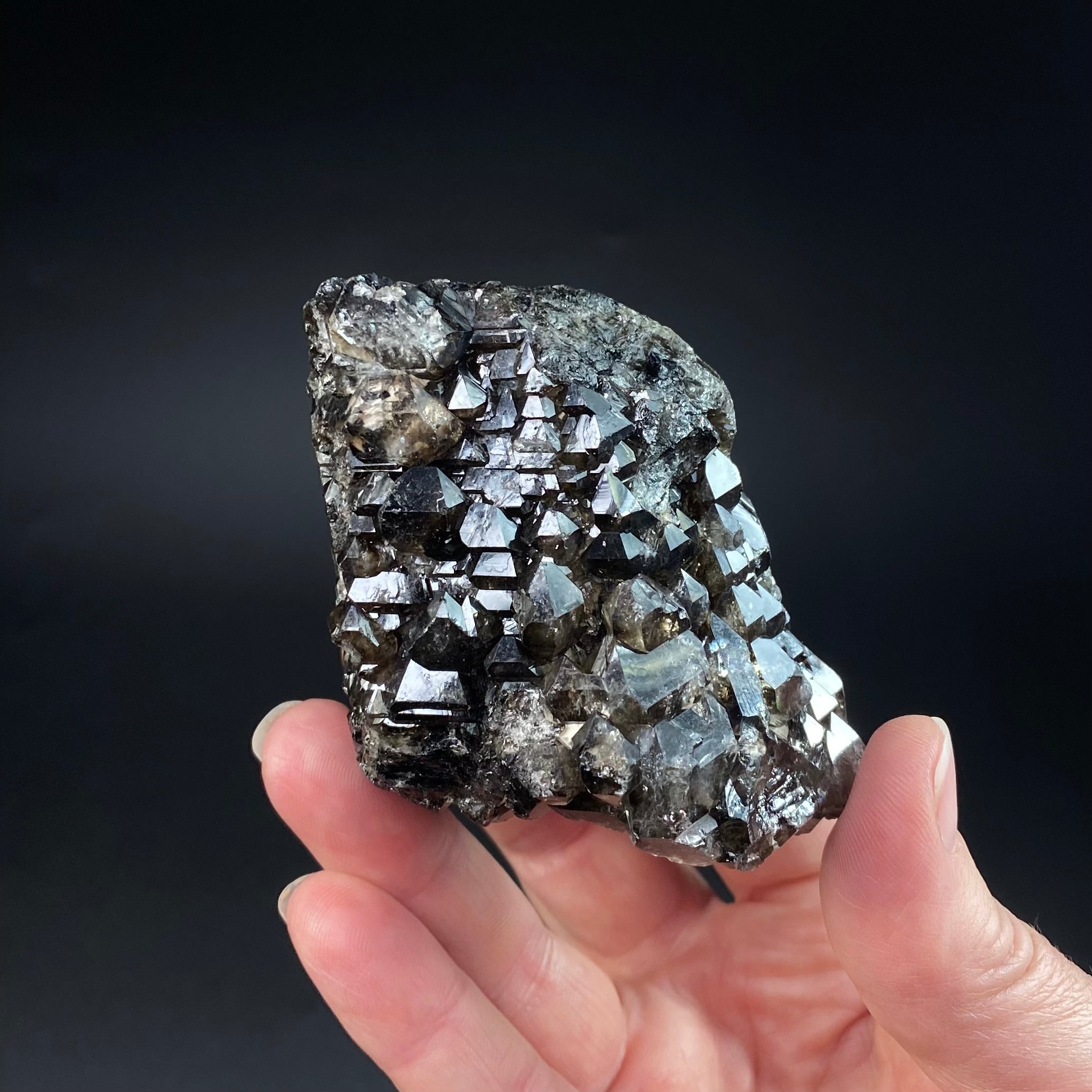 Smoky Elestial Quartz from Minas Gerais, Brazil