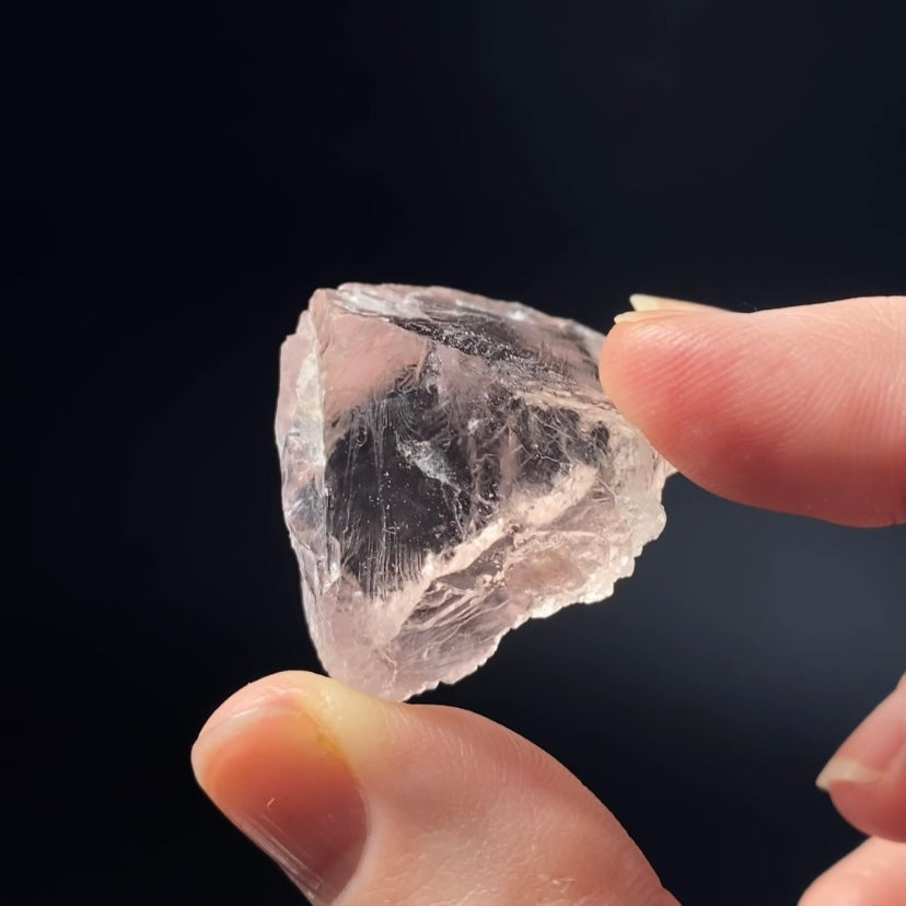 Pink Fluorite Octahedral Crystal from Nagar Valley, Pakistan