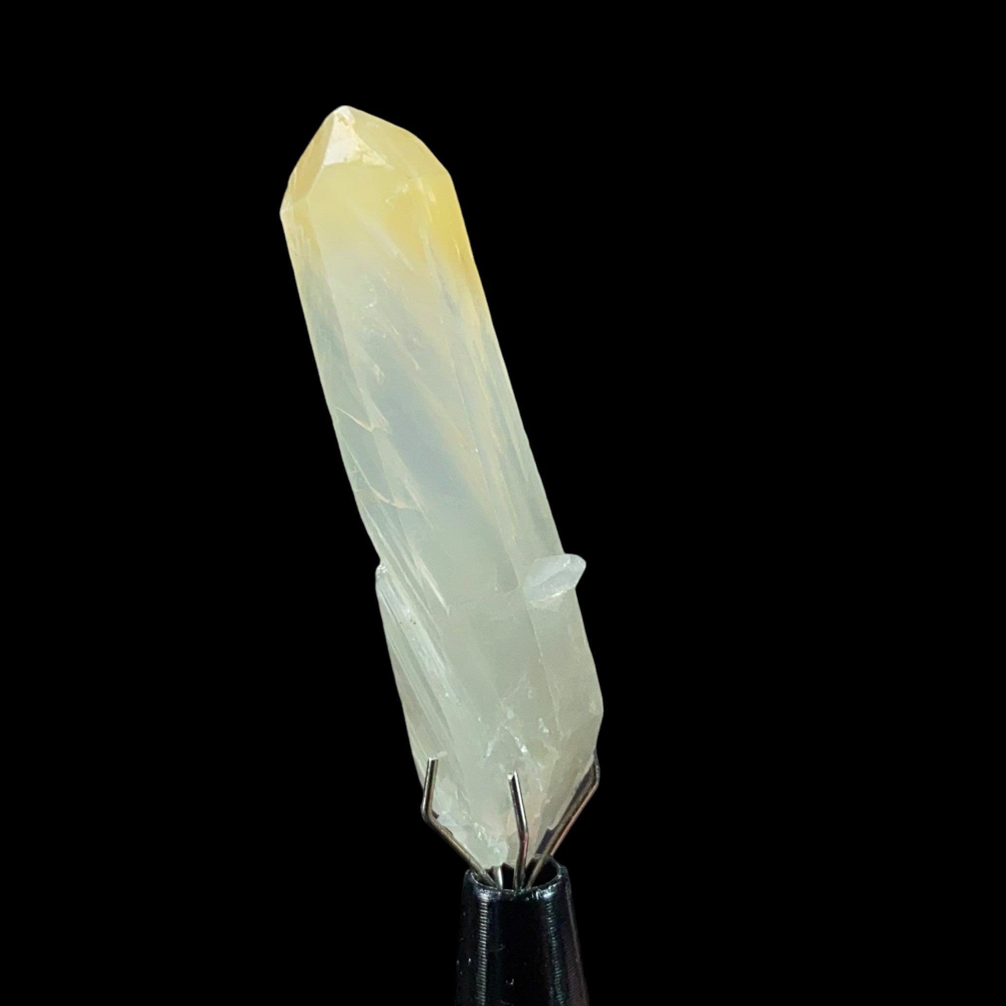 Double Terminated Bone Quartz Crystal with Halloysite Inclusions from Balochistan, Pakistan