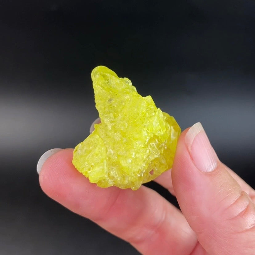 Natural Skeletal Sulfur Crystal, El Desierto Mine, Bolivia