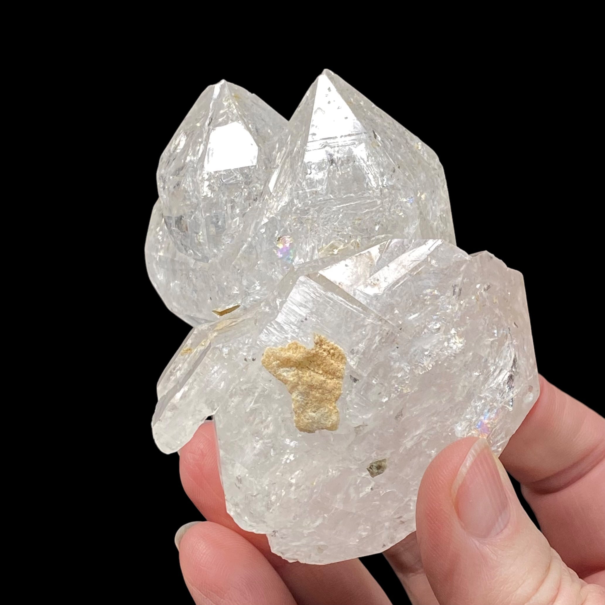 Double Terminated Clear Quartz Crystal Cluster