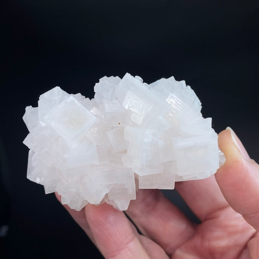 Light Pink Halite Crystal Specimen