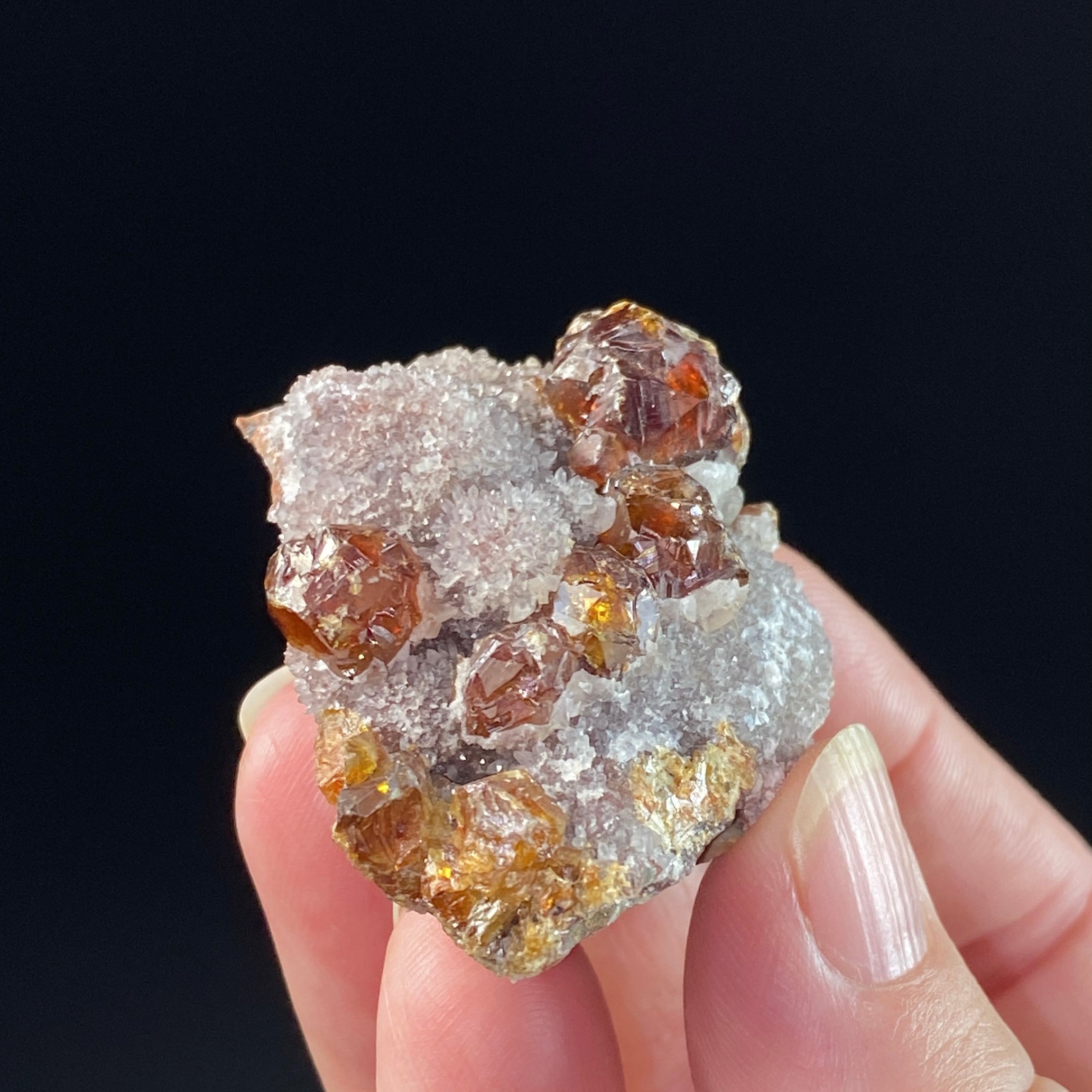 Almandine Garnets & Quartz on Matrix from Hunan Province, China