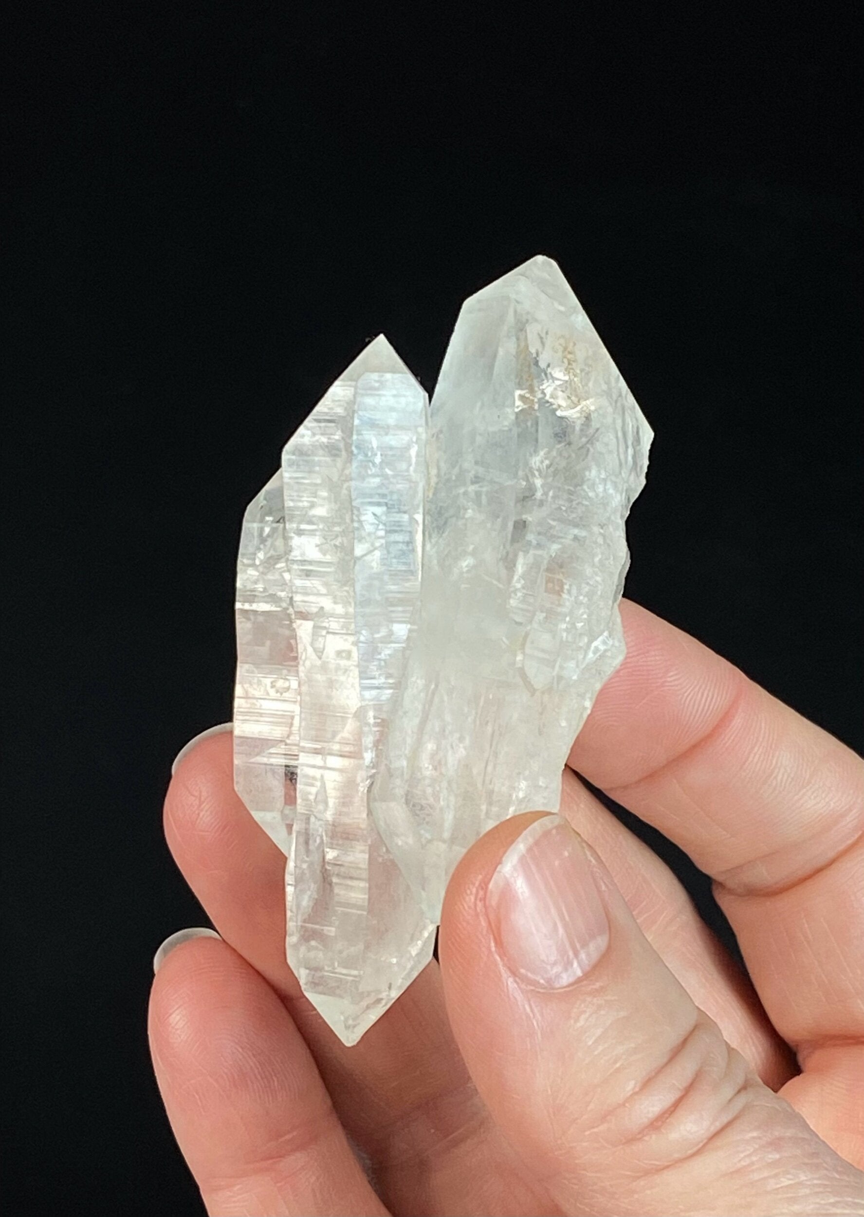 Doubly Terminated Himalayan Quartz Crystal Cluster