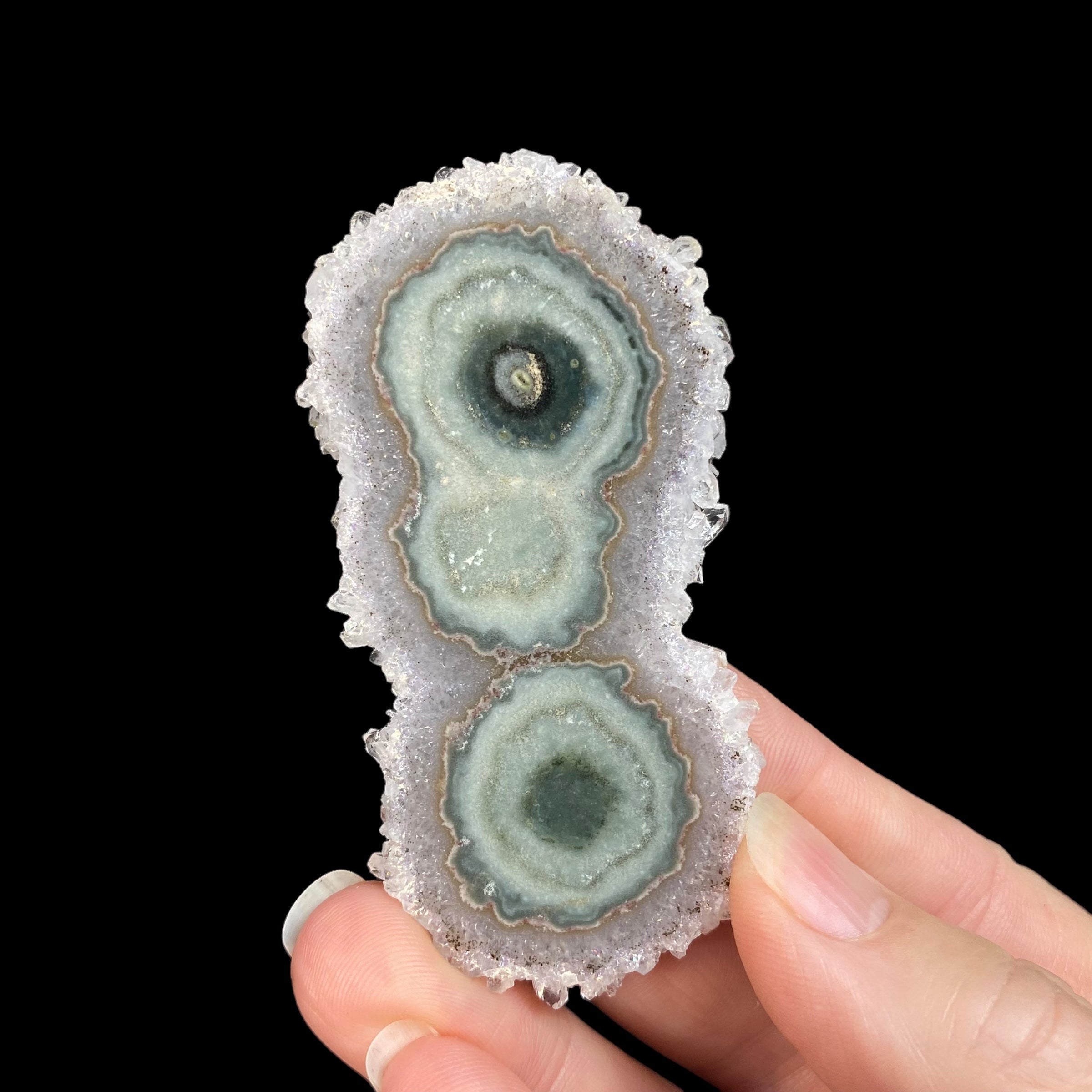 Amethyst Stalactite Slice from Artigas, Uruguay