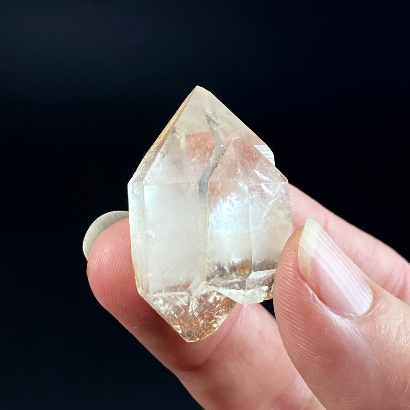 Double Terminated Twin Quartz Crystal Cluster