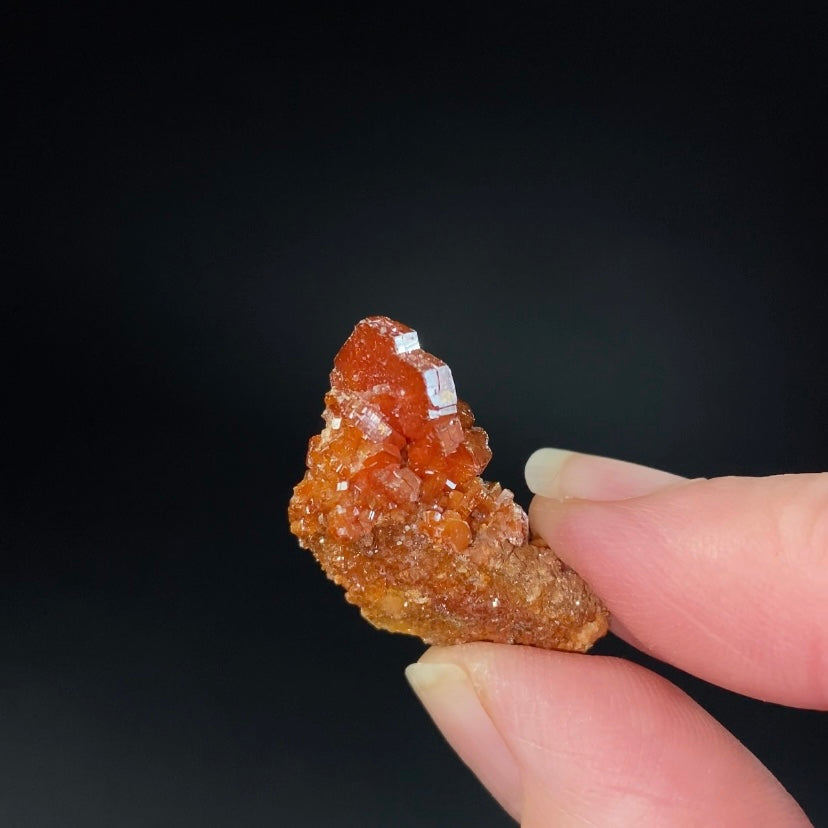Gemmy Vanadinite Thumbnail Size Cluster
