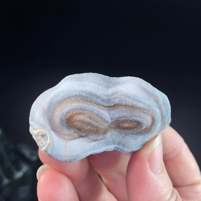 Druzy Chalcedony Concretion from Rio Grande do Sul, Brazil