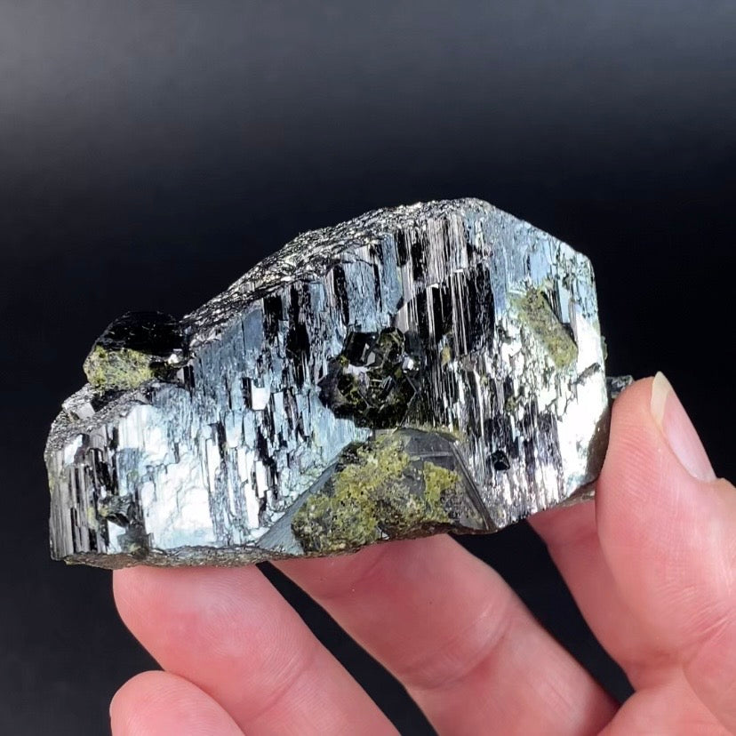Epidote and Magnetite Specimen, Ras Koh Mountains, Kharan, Balochistan, Pakistan