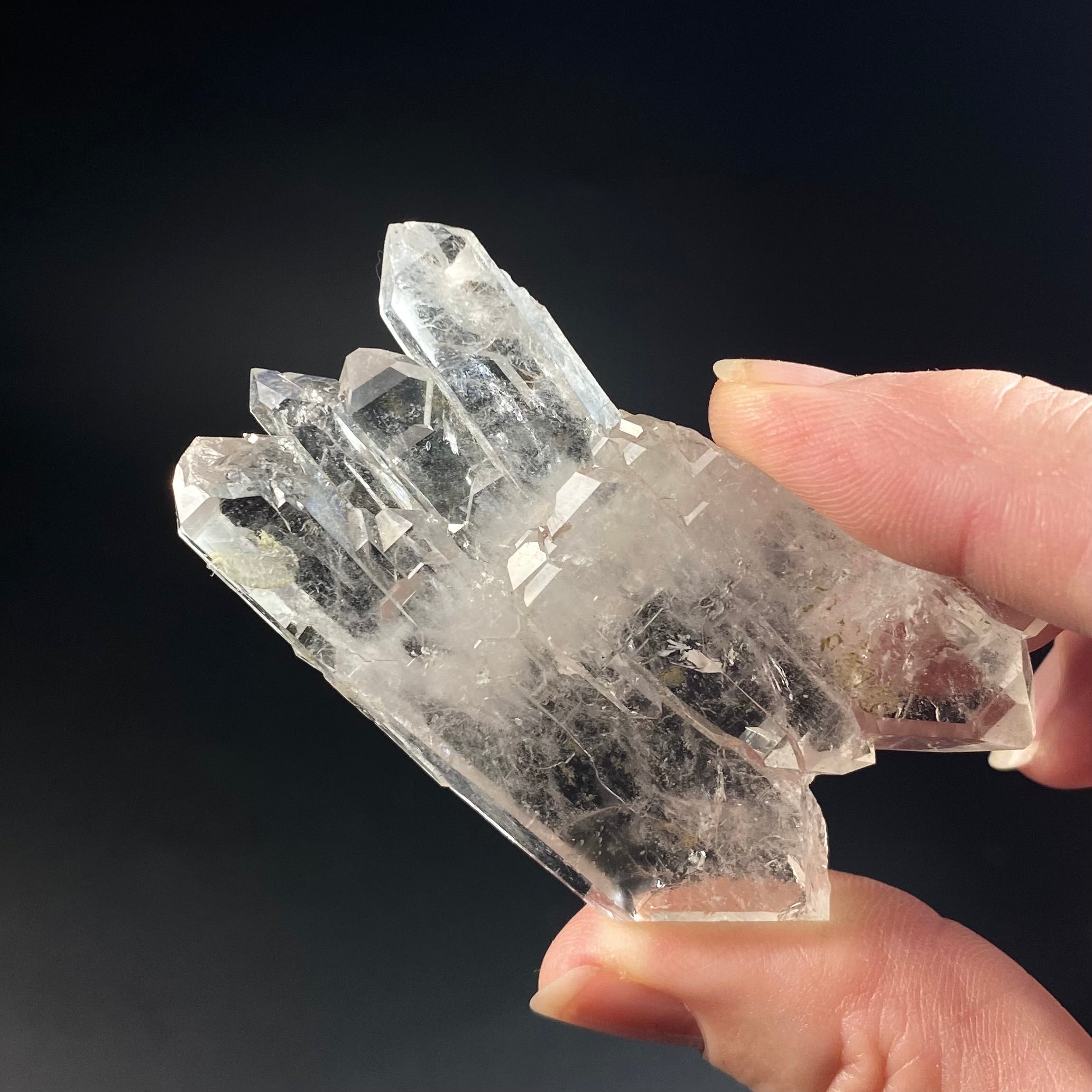 Tabular Faden Quartz Crystal Cluster