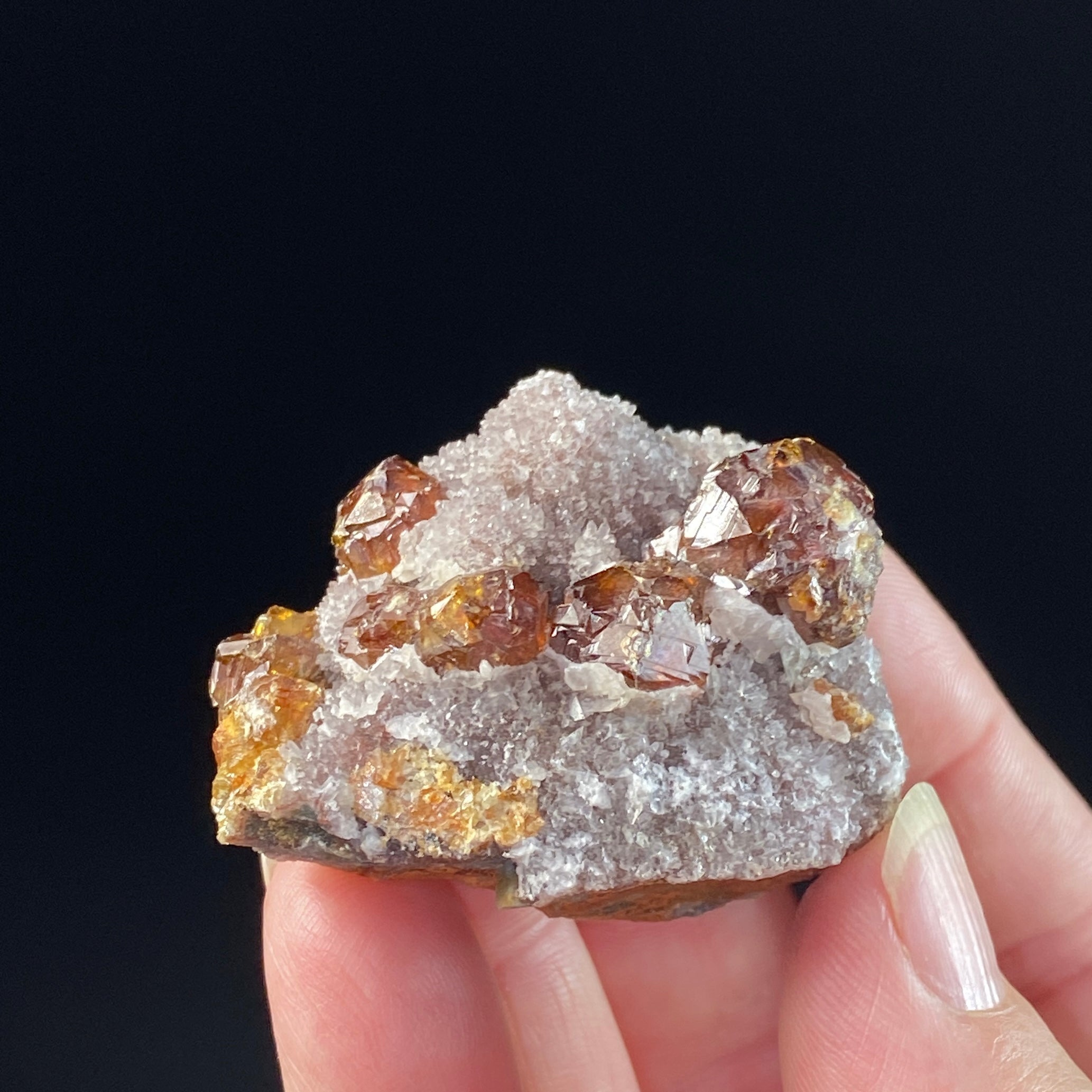 Almandine Garnets & Quartz on Matrix from Hunan Province, China