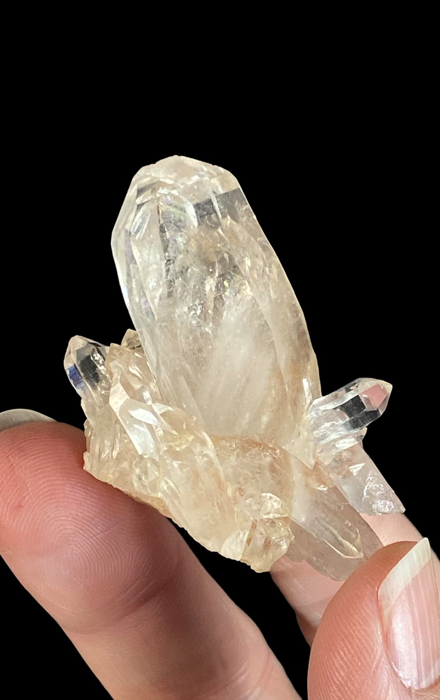 Quartz Sampler Lot 3 Pieces, Faden Quartz, Double Terminated & Himalayan Quartz Crystals