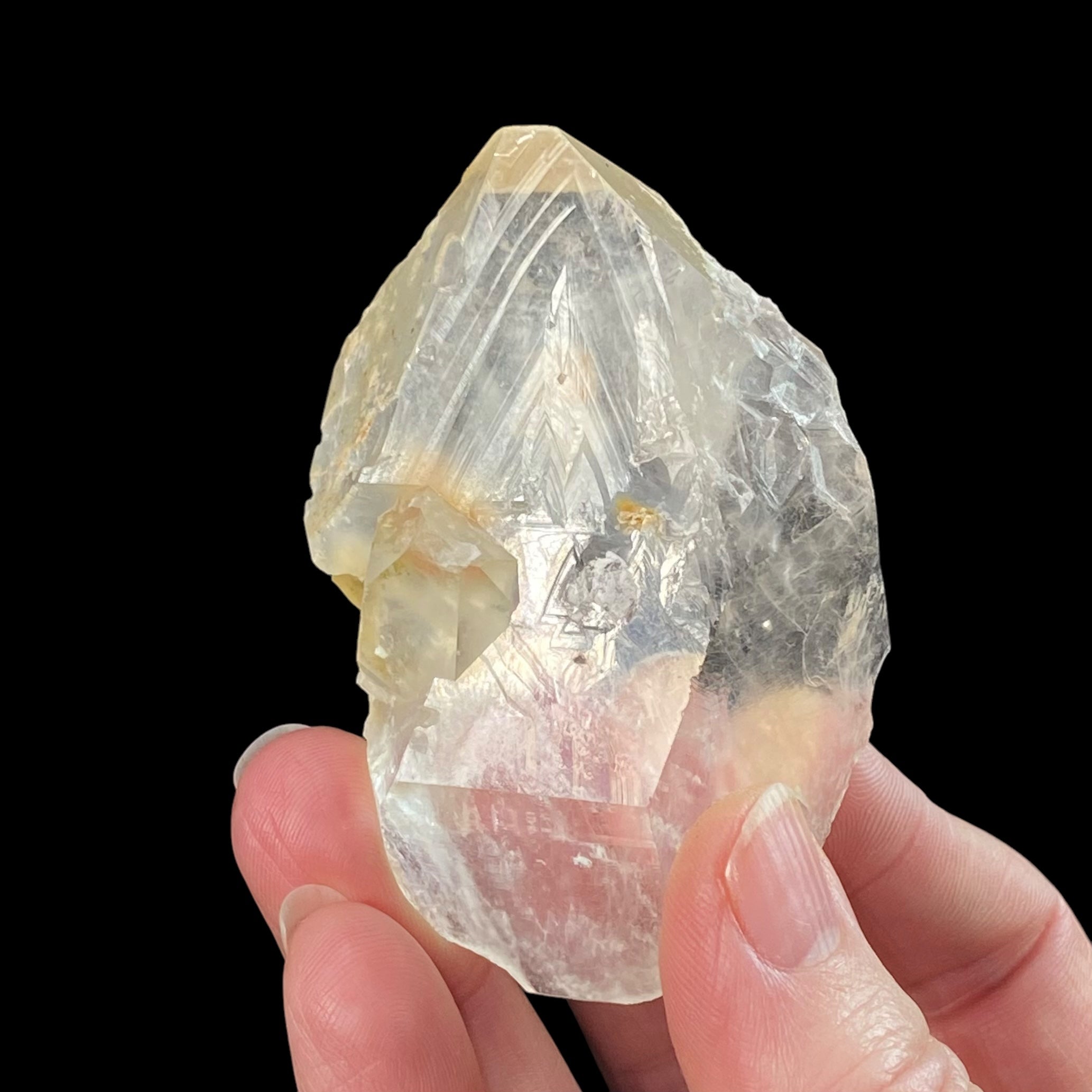 Double Terminated Diamond Quartz Crystal with Record Keepers & Unique Inclusions