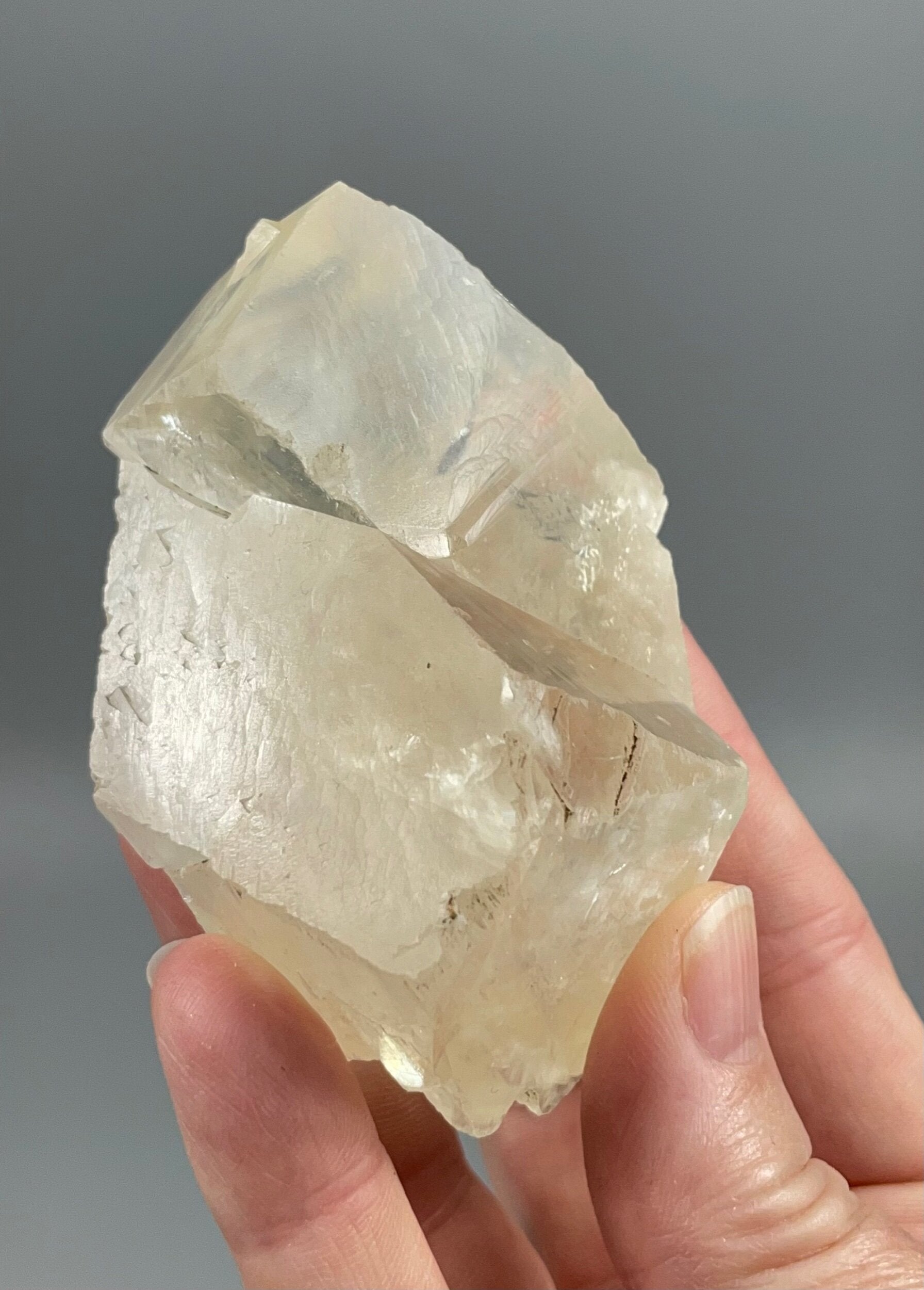 Rhombic Yellow Calcite Cluster