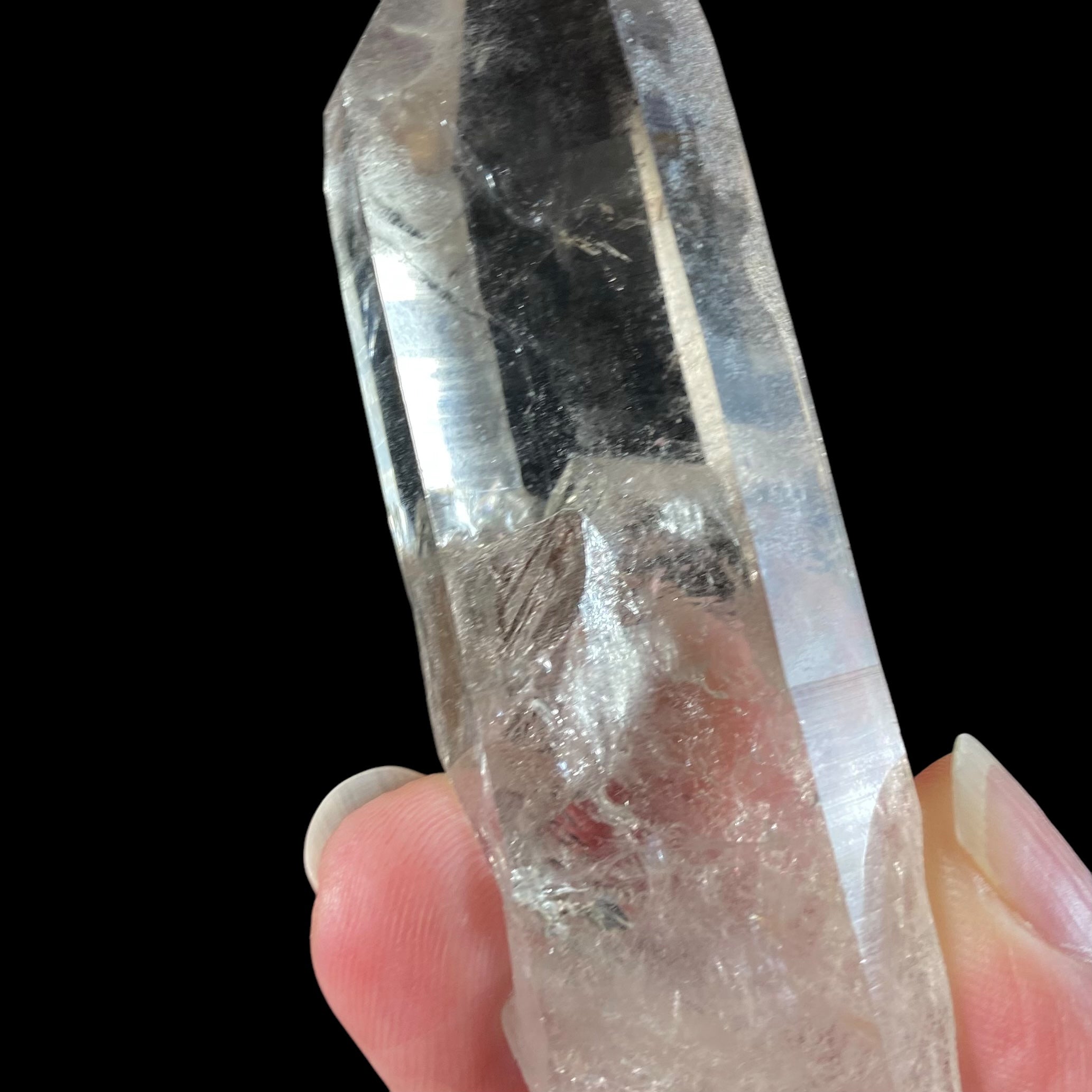 Light Smoky Quartz Crystal with Penetrating Crystal from Minas Gerais, Brazil