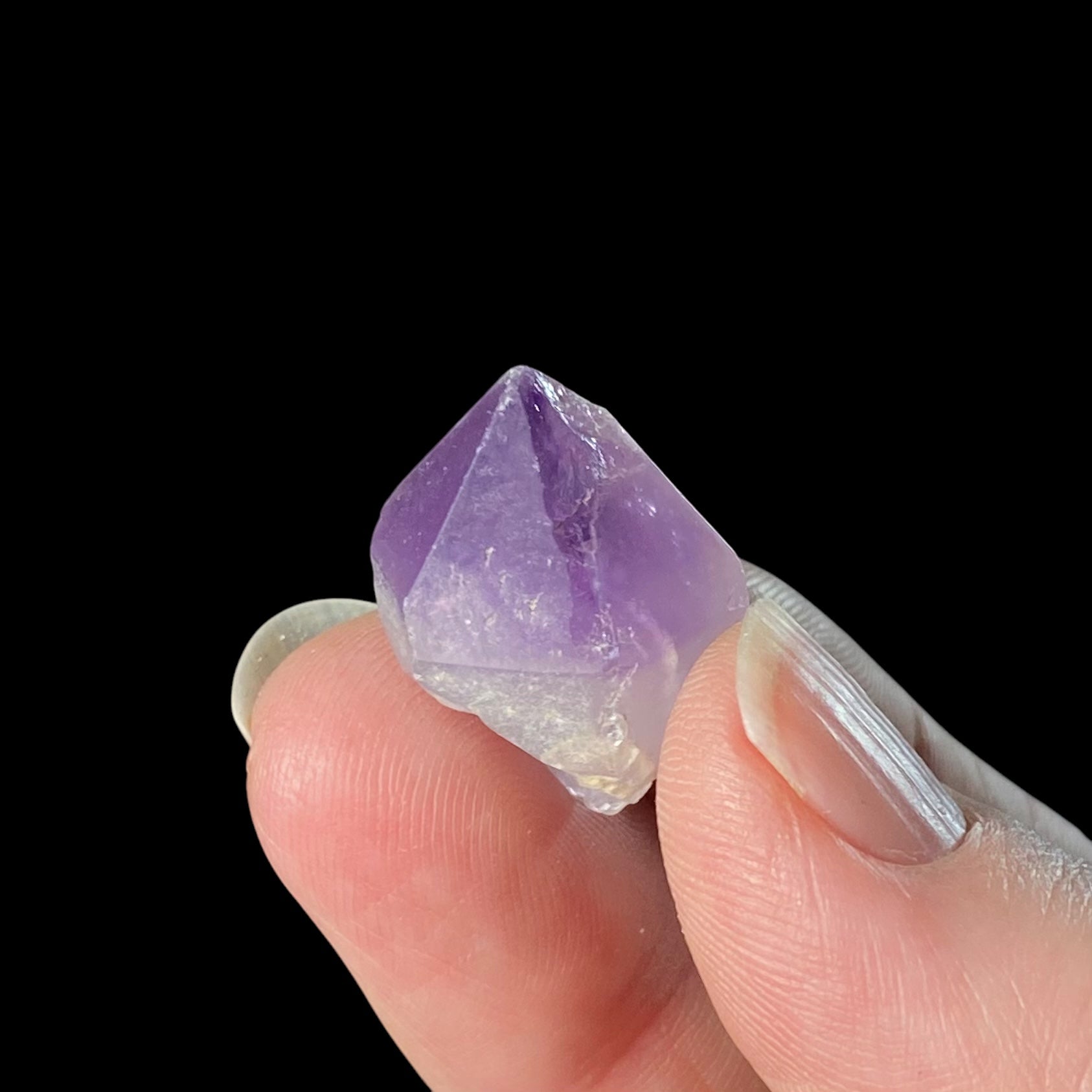 One Purple Amethyst Quartz Crystal Point