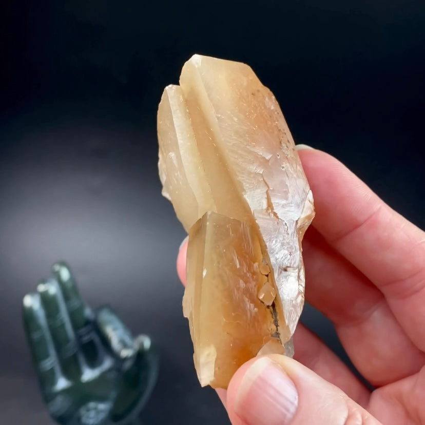 Phosphorescent Candy Apple Calcite Cluster