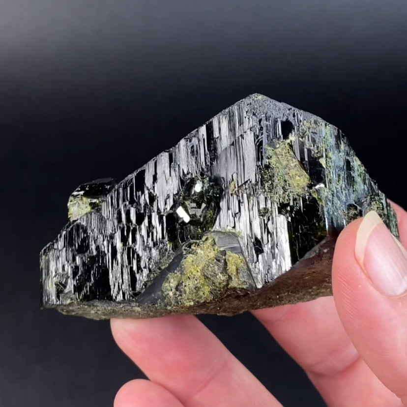 Epidote and Magnetite Specimen, Ras Koh Mountains, Kharan, Balochistan, Pakistan