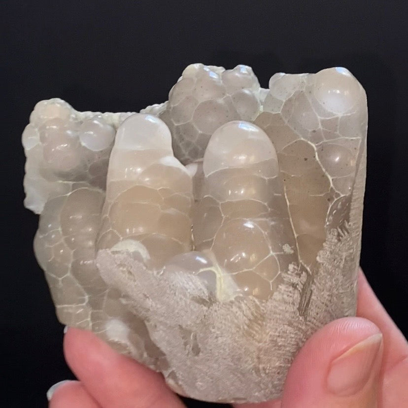 Botryoidal Chalcedony Formed in Basalt Vesicle – Maharashtra, India