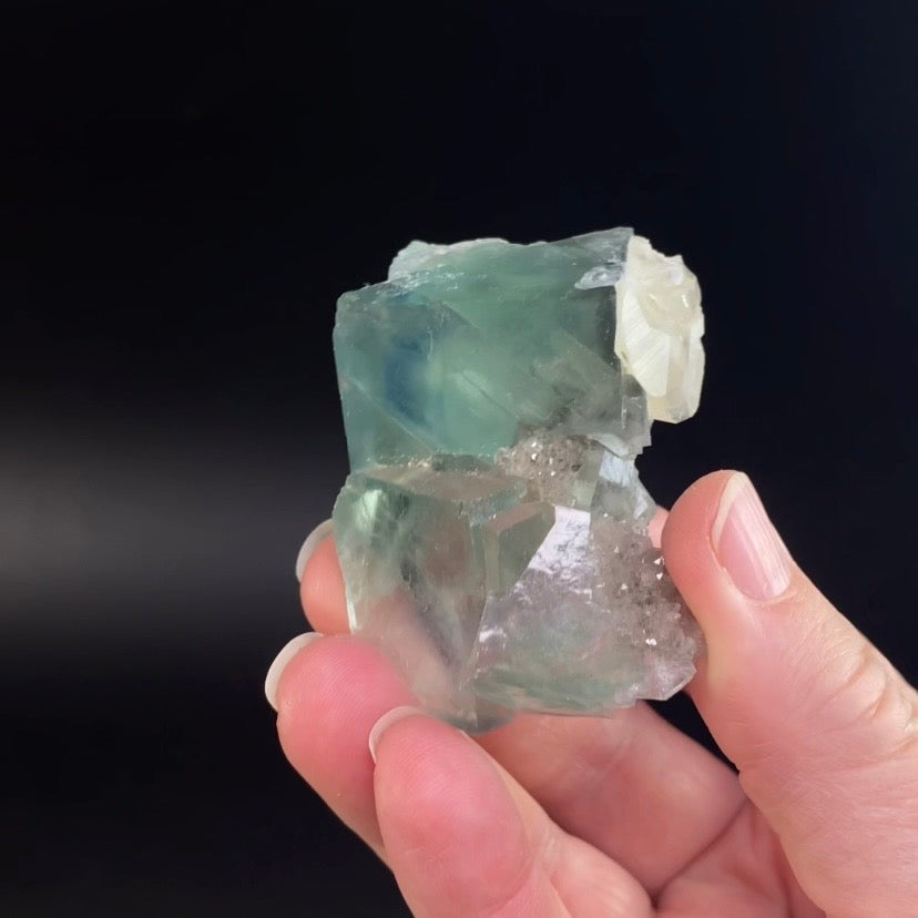 Teal Green & Blue Fluorite Cluster