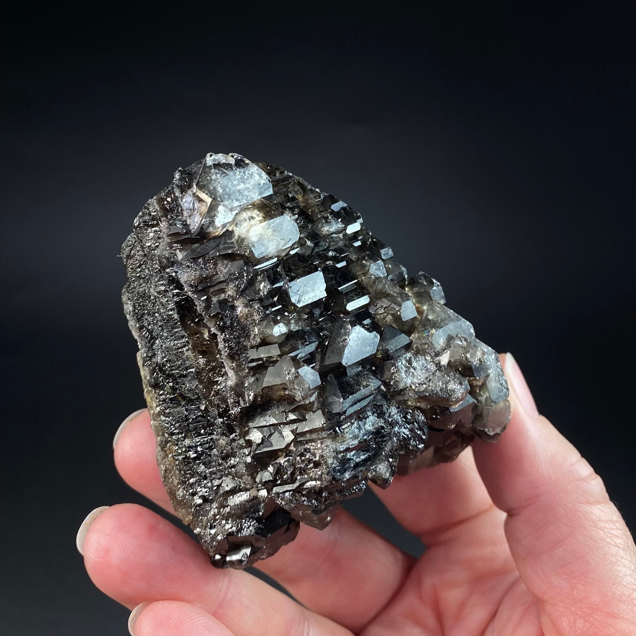 Smoky Elestial Quartz from Minas Gerais, Brazil