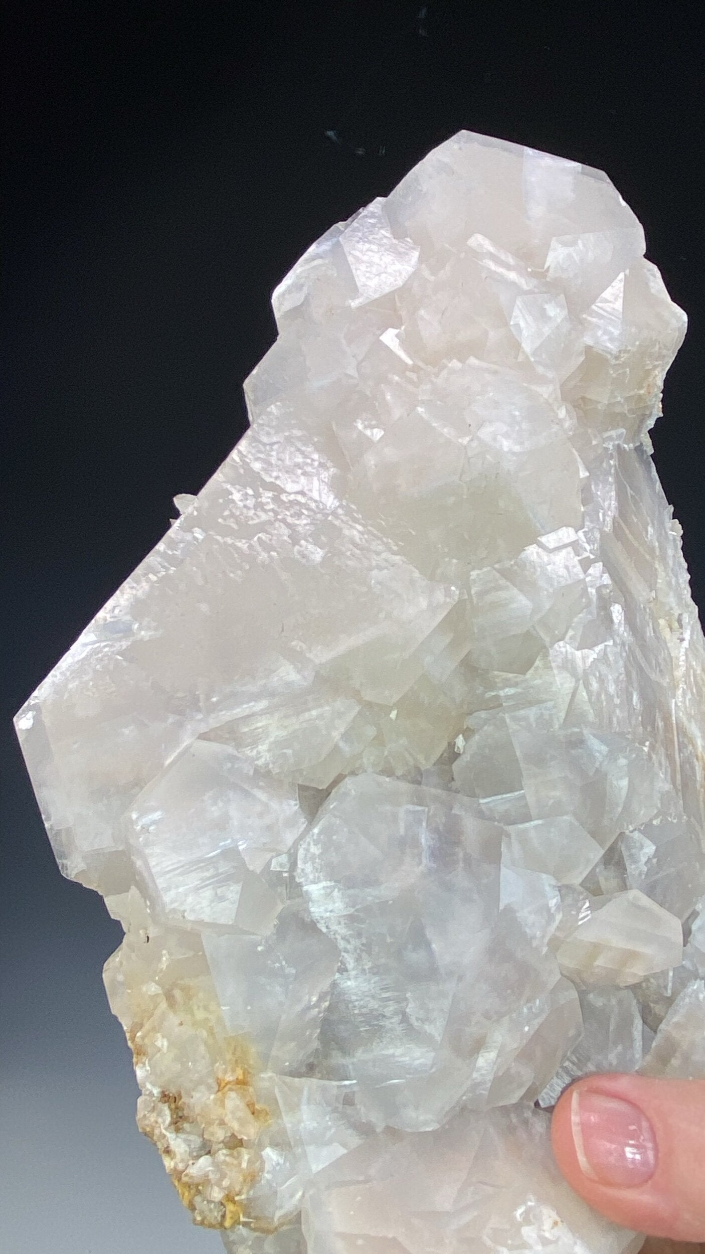 Fluorescent Calcite Cluster from Trepça Mines, Kosovo