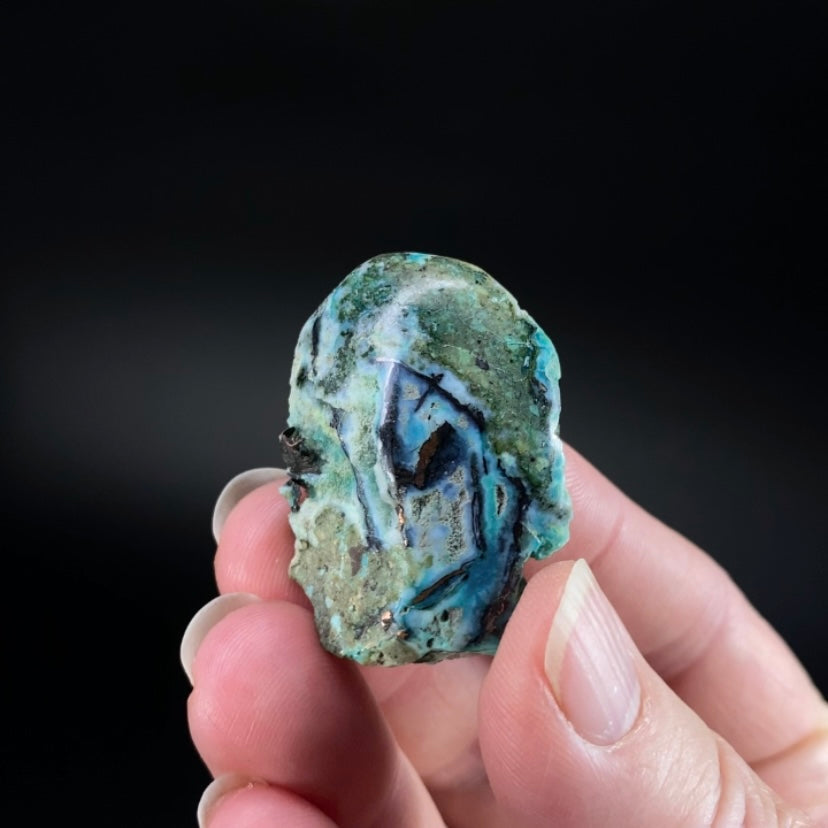 Chrysocolla & Copper Indonesian Copper Web Specimen