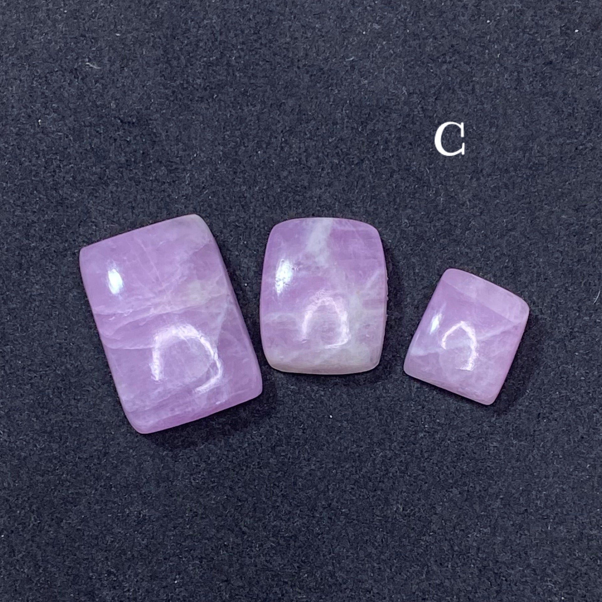 Kunzite Pink Spodumene Cabochon 3 Piece Lots