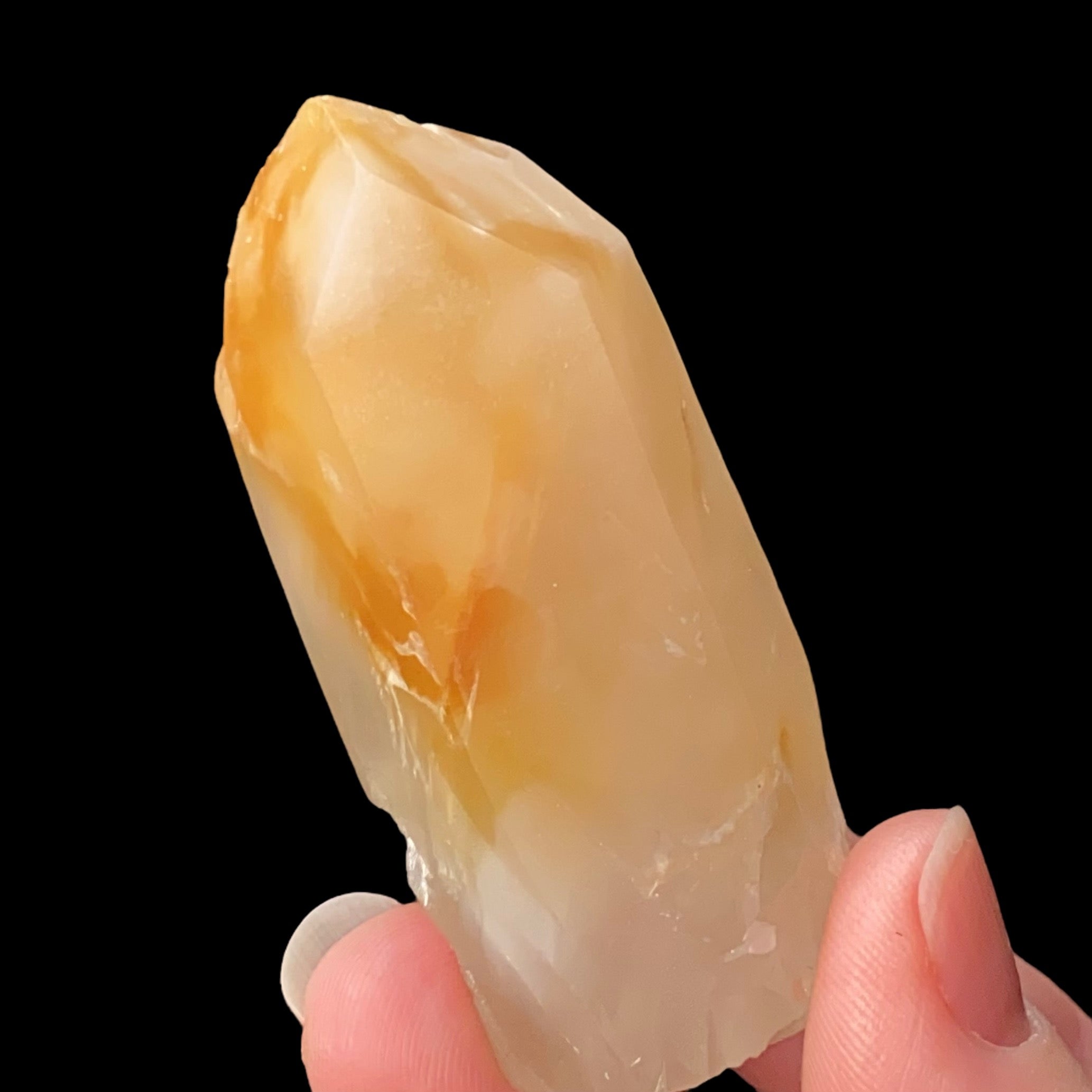 Bone Quartz Crystal with Halloysite Inclusions from Balochistan, Pakistan