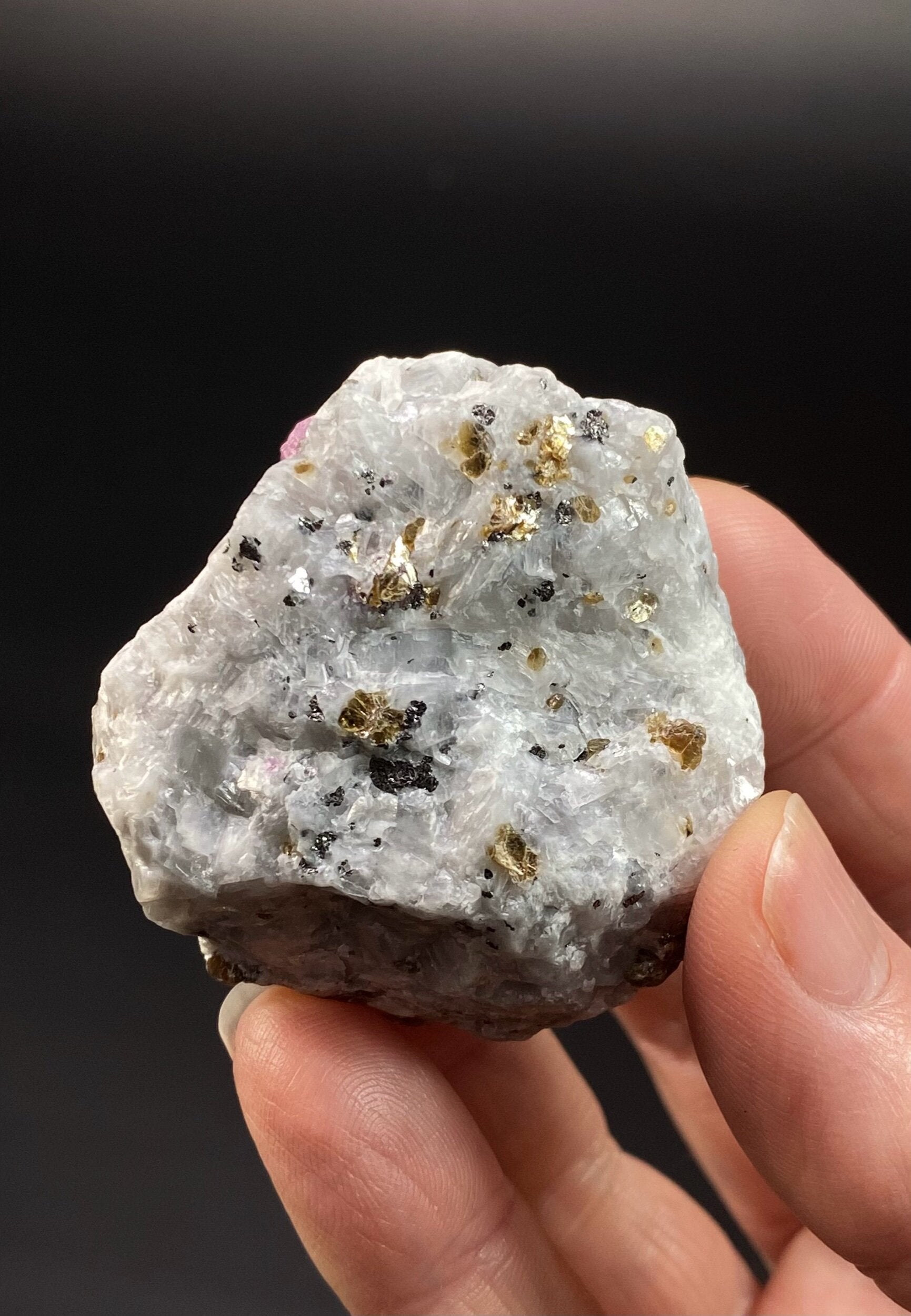 Pseudo Octahedral Natural Ruby Crystals on Marble Matrix, Jegdalek, Afghanistan