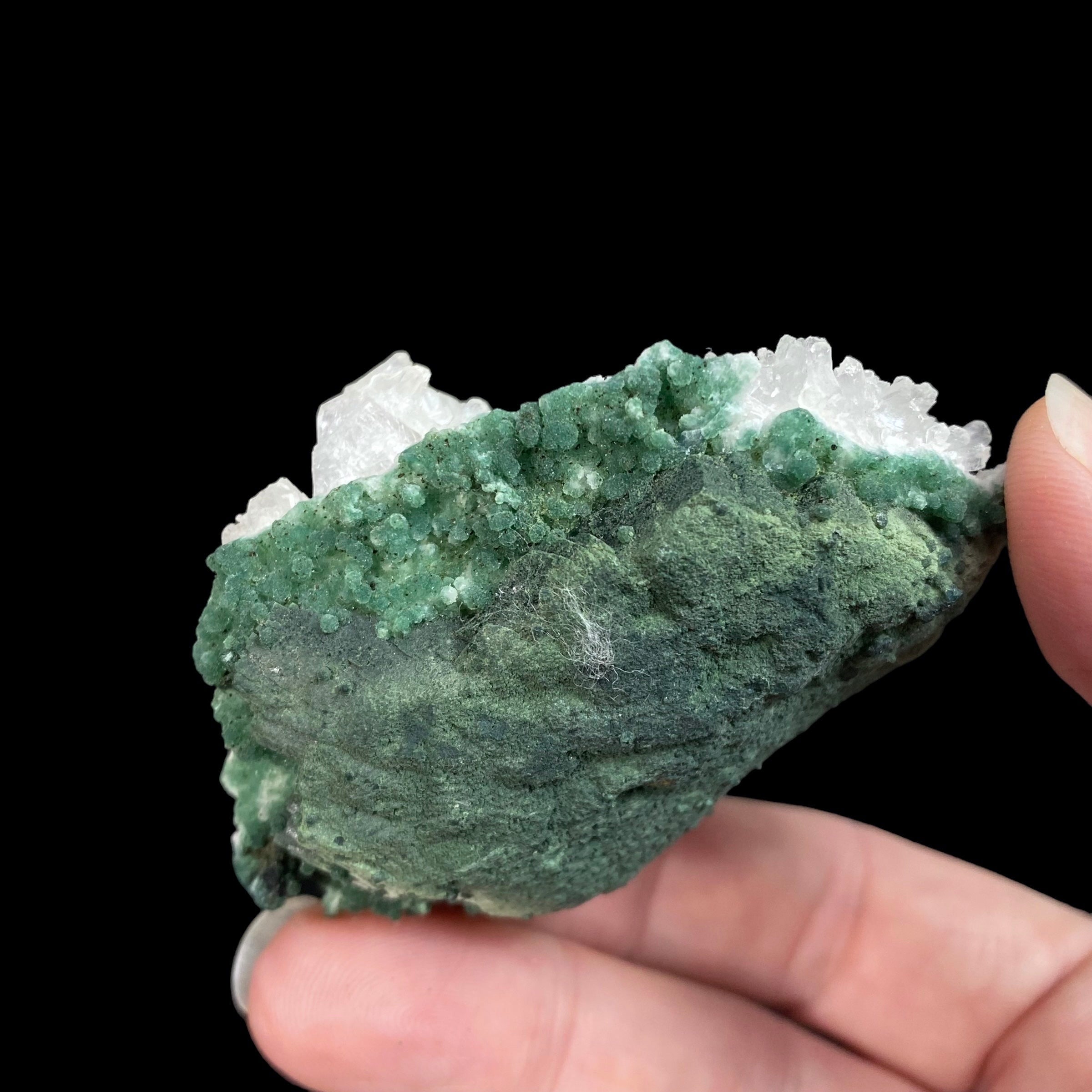 Heulandite Crystals with Stilbite  & Chalcedony, Jalgaon, Maharashtra, India