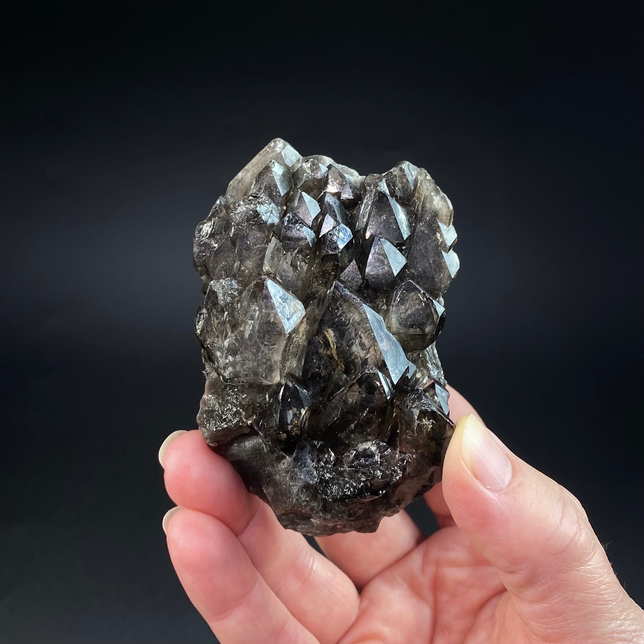Smoky Elestial Quartz from Minas Gerais, Brazil