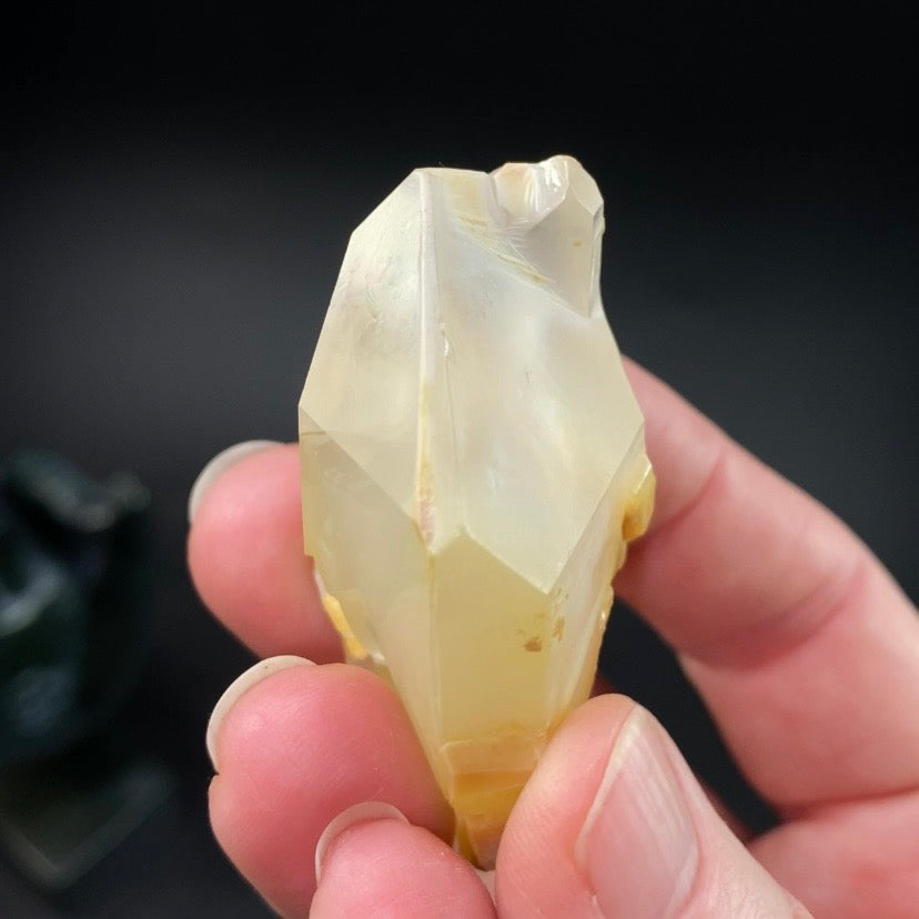 Bone Quartz Crystal with Halloysite Inclusions from Balochistan, Pakistan