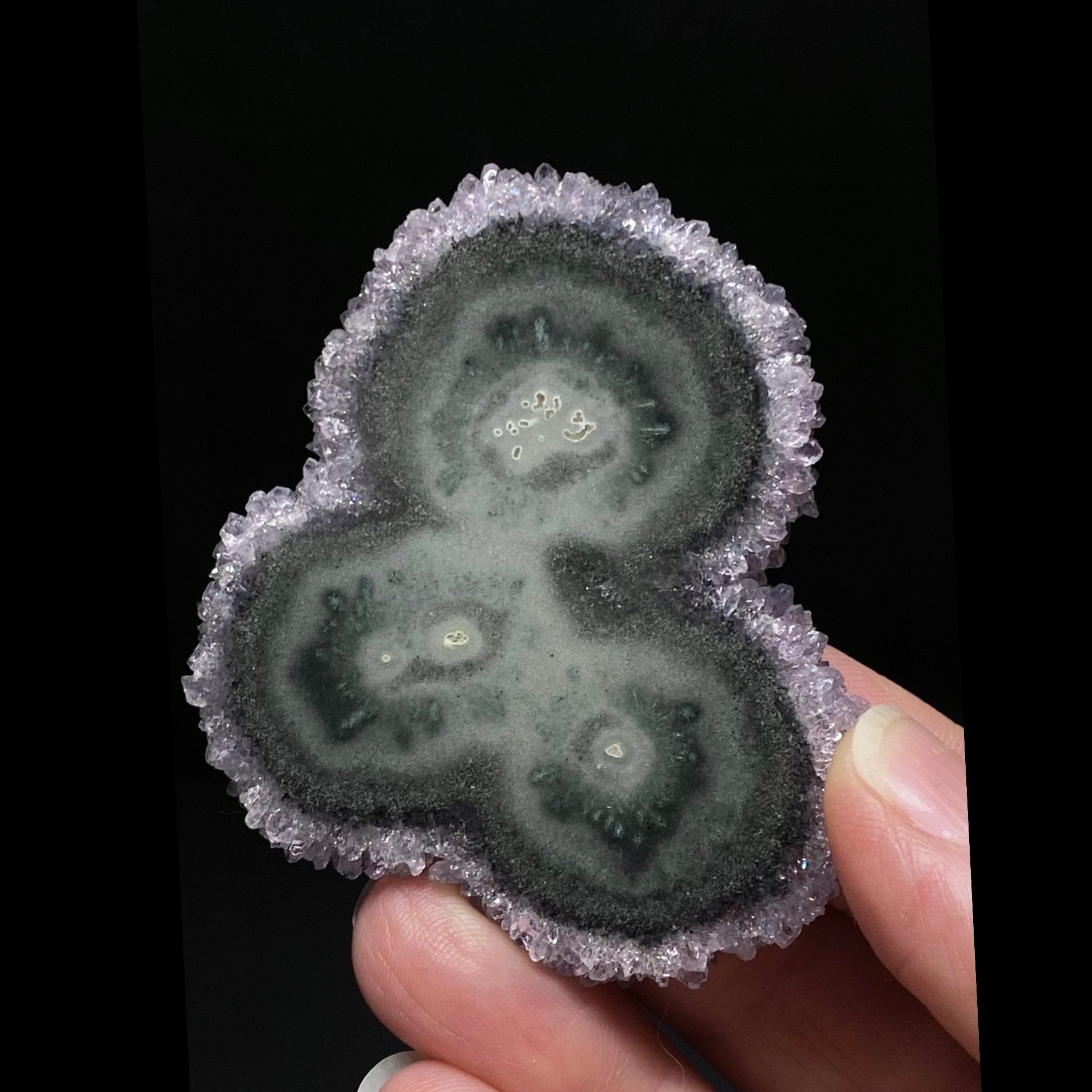 Amethyst Stalactite Slice from Uruguay