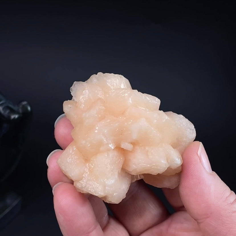 Peach Stilbite Cluster