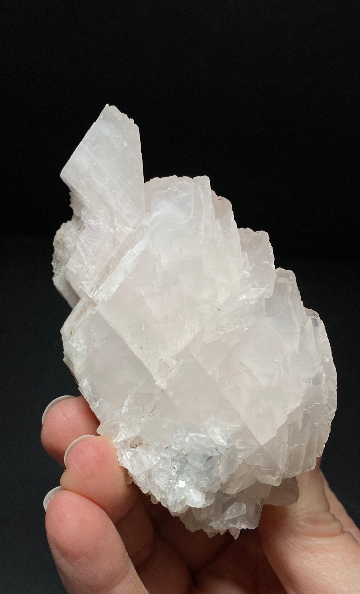 Fluorescent Mangano Calcite Specimen