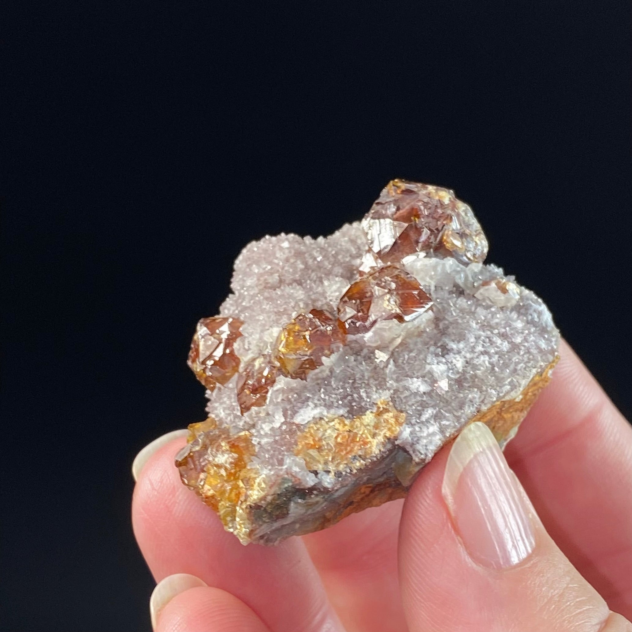 Almandine Garnets & Quartz on Matrix from Hunan Province, China