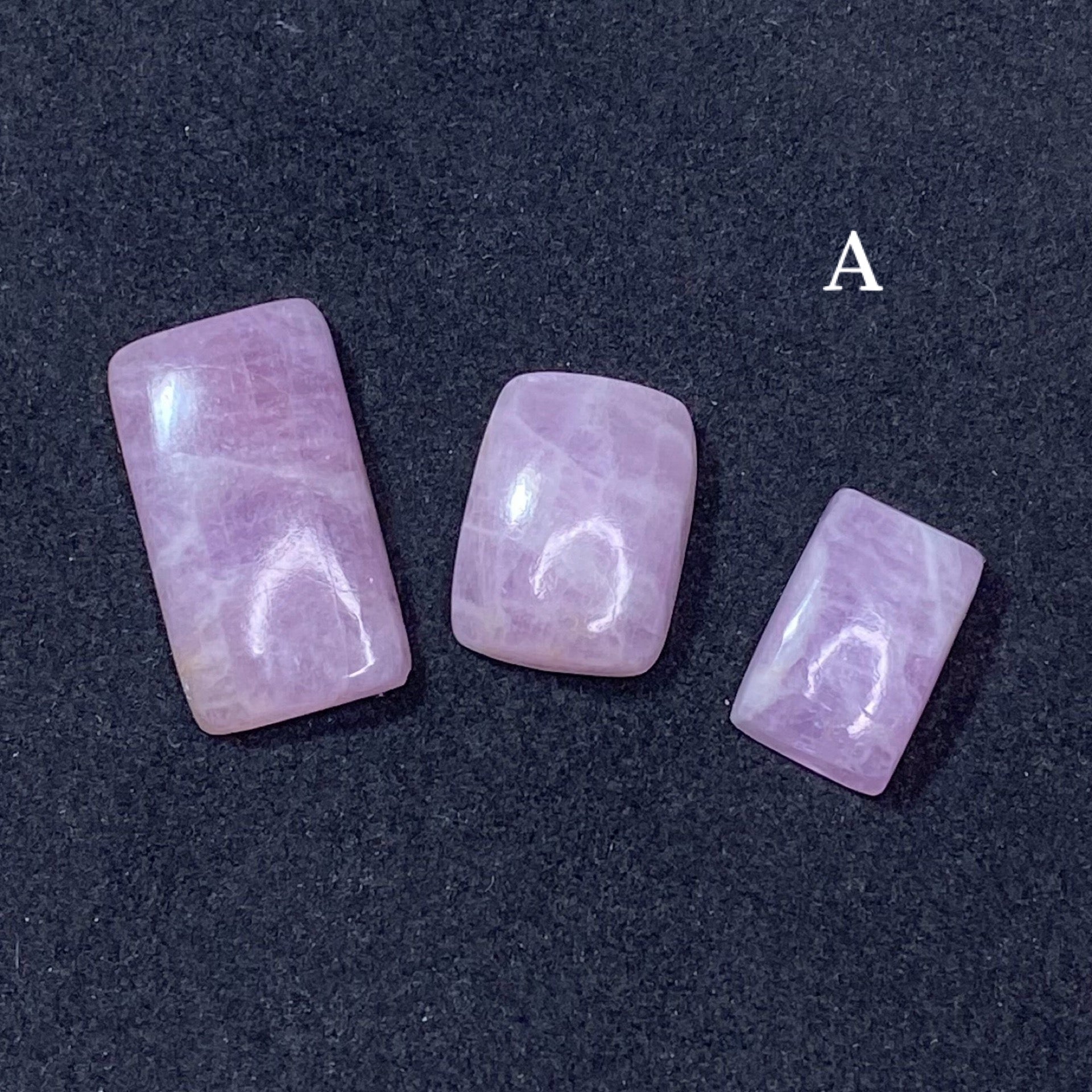 Kunzite Pink Spodumene Cabochon 3 Piece Lots