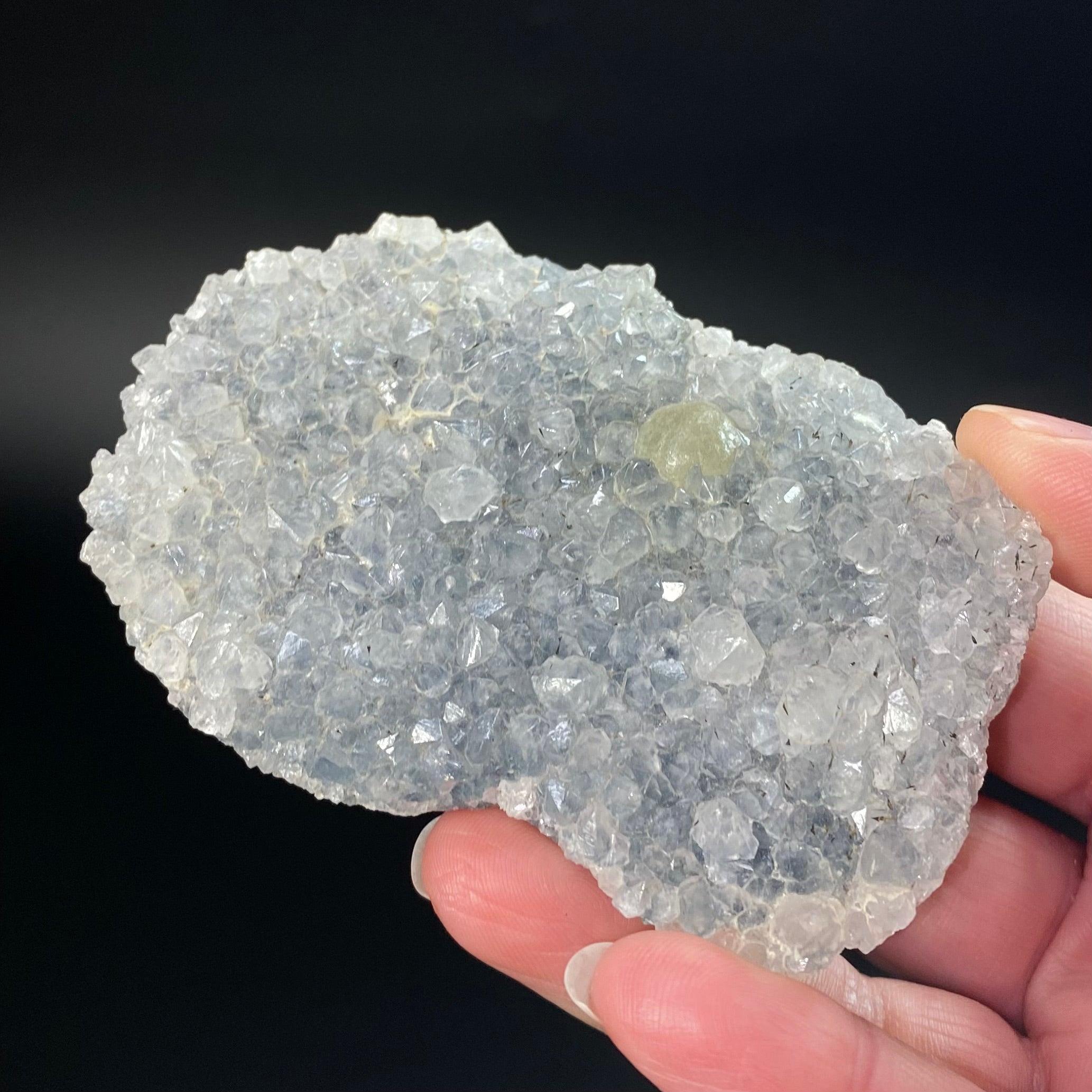 Botryoidal Fluorite on Quartz, Mahodari, Nashik District, Maharashtra, India