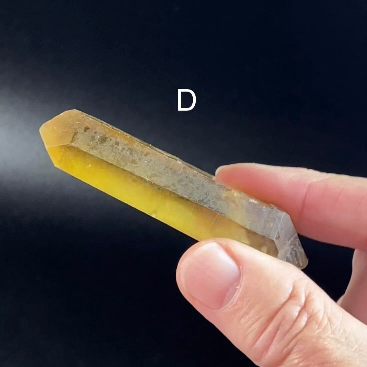 Double Terminated Smoky Citrine Crystal from Chibuku Mine, Zimbabwe