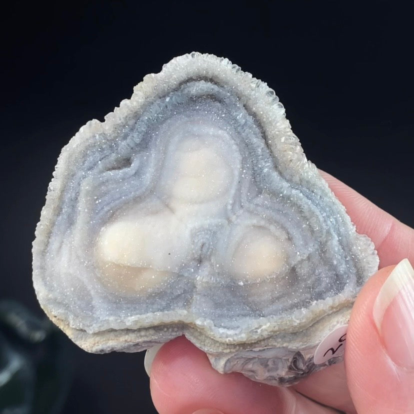 Druzy Chalcedony Concretion from Rio Grande do Sul, Brazil