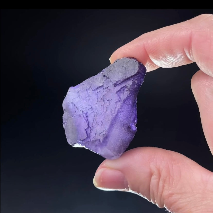 Deep Purple Fluorite Specimen