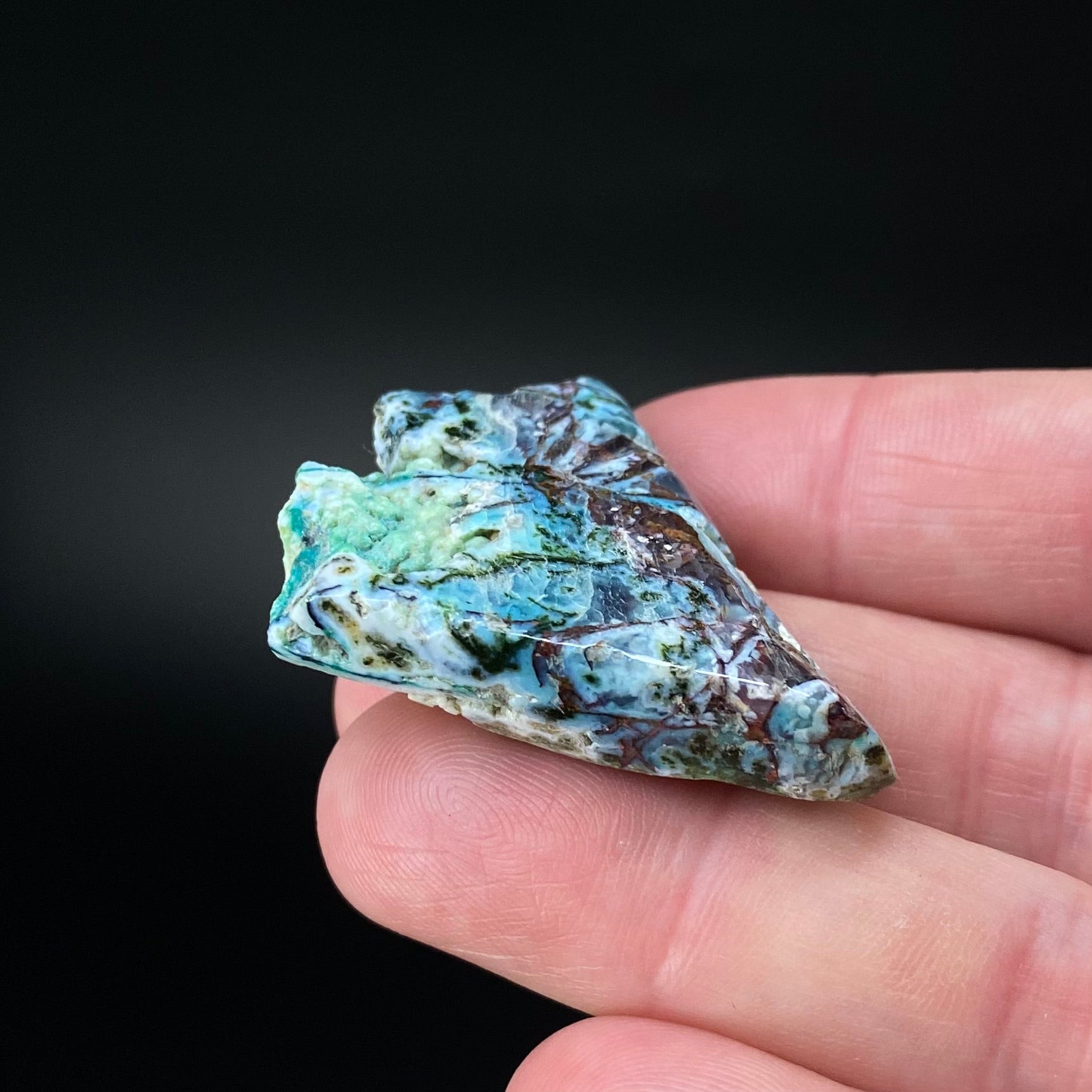 Chrysocolla & Copper Indonesian Copper Web Specimen