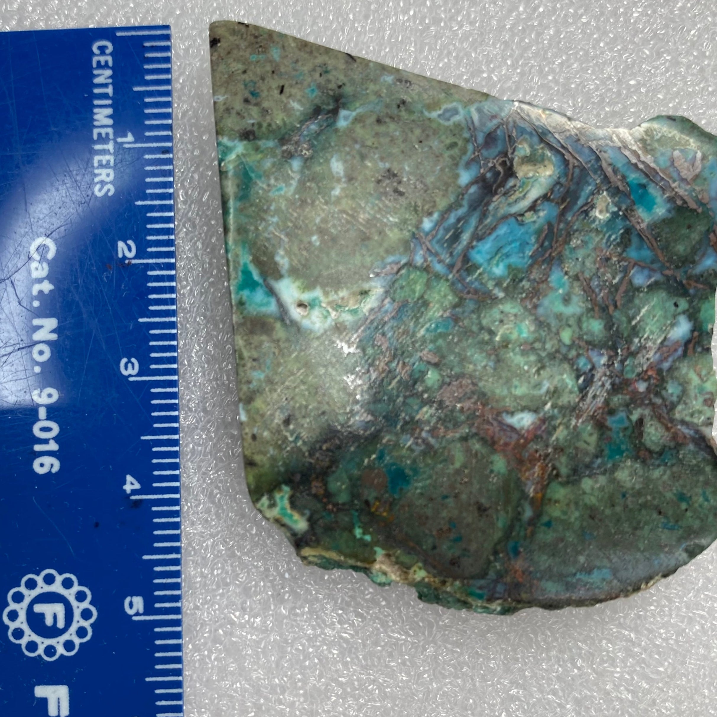 Chrysocolla & Copper Indonesian Copper Web with Matrix Polished Slab